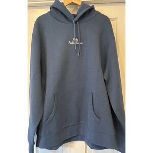 NWT - XXL 2XL Blue Embroidered POLO RALPH LAUREN Pullover Fleece Lined Hoodie